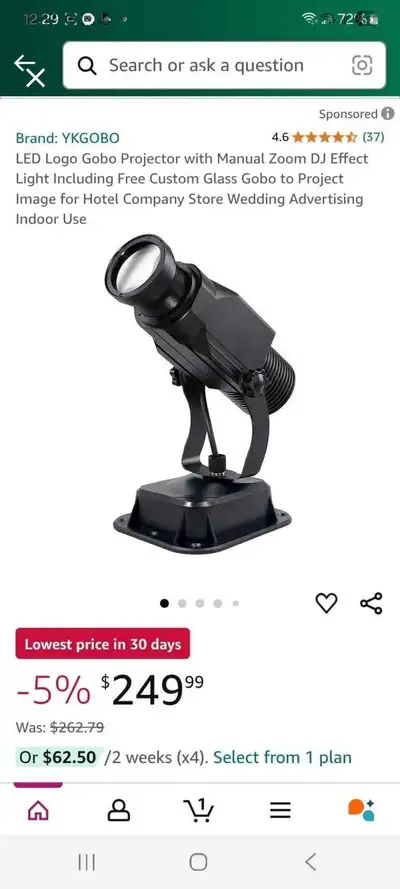 YKGOBD LED Projector, View more