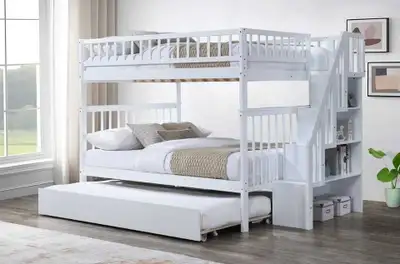 3 Portion Thrundle Bunk Bed For Kids And Adults With Stairs and , View more