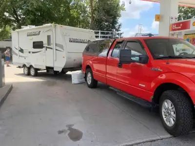 Selling our 21 ft hybrid camping trailer as we have moved the family into a travel trailer. Alot of...