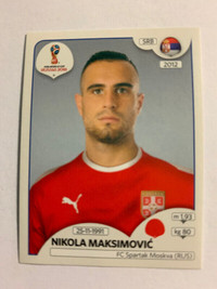 2018 PANINI FIFA WORLD CUP RUSSIA N.MAKSIMOVIC #420 SERBIA