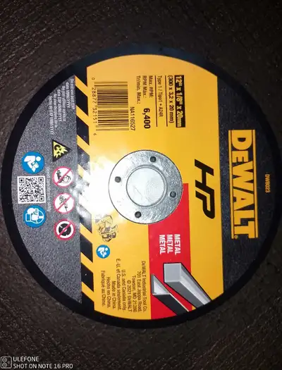 12" DEWALT METAL CUTTING DISCS, View more