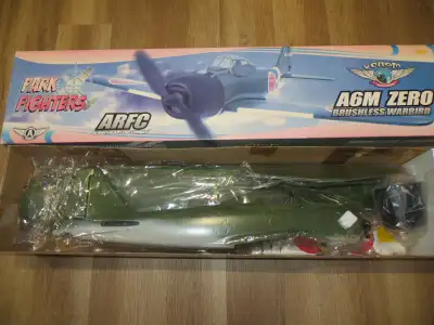 All new RC model airplane kits-in original box: 1-Venom Aircorps A6M Zero 34" ARF WS with motor and...