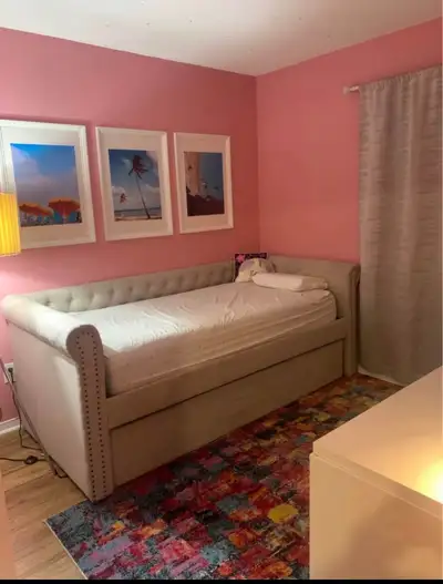 Twin bed with trundle, View more
