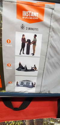 Brand new in box instant cabin 10 person tent
