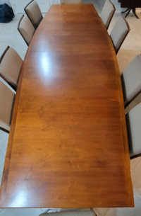 Large Wood Top Dining Table / Boardroom Table - Richmond Hill