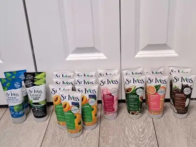 brand new st.ives facial scrubs; $4 each, View more