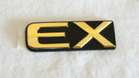 Honda Accord EX Logo Gold Rear Trunk Emblem Badge "EX" ONLY