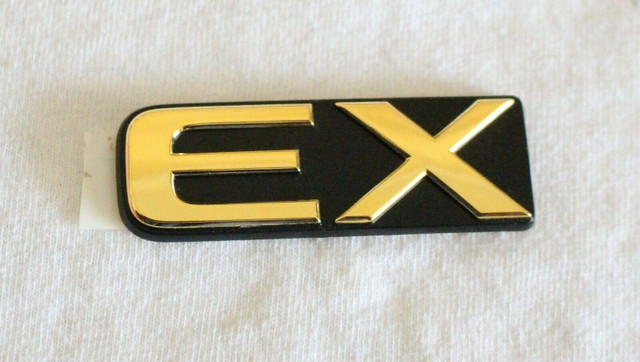 Honda Accord EX Logo Gold Rear Trunk Emblem Badge "EX" ONLY in Vehicle Parts, Tires & Accessories in City of Toronto