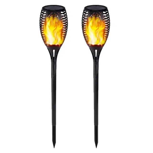 2pcs Solar Light Control Solar Flame Light Dance Flame in Outdoor Lighting in City of Toronto - Image 3