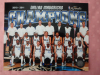 Dallas Mavericks 2010-11 Championship 10" x 8" Team Photo