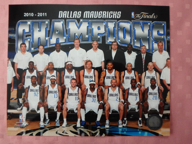 Dallas Mavericks 2010-11 Championship 10" x 8" Team Photo in Arts & Collectibles in Dartmouth
