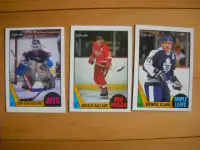 44 cartes de hockey de 1987