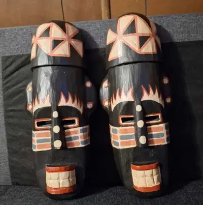 hand carved wall decor masks, View more