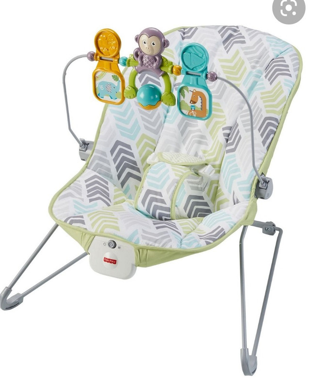 Fisher Price Baby Bouncer with toy bar in Playpens, Swings & Saucers in Mississauga / Peel Region