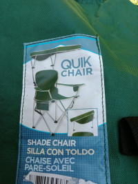Quick Chair Shade Chair, Collapsible, Carrying Bag, Lightweight