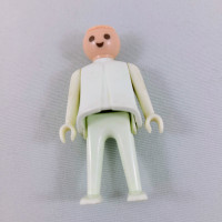 Vintage 1974 Geobra Playmobil White Man Person No Hair Toy Figur