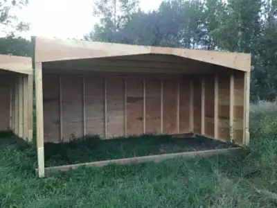 Shelters start at $895 All Plywood is premium 3/8 fir exterior grade (No spruce plywood) Roof is bui...