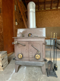 Cast iron woodstove