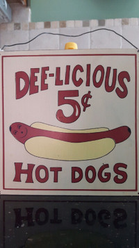 Hot Dog Sign 
