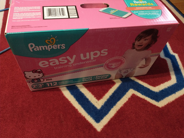 PAMPERS EASY UPS 112 PACK 2T-3T 16-34LB dans Bain, table à langer  à Ville de Montréal