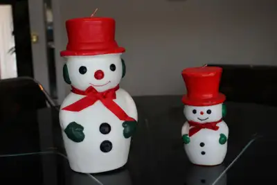 Snowmen Wax Ornament/Candles, View more
