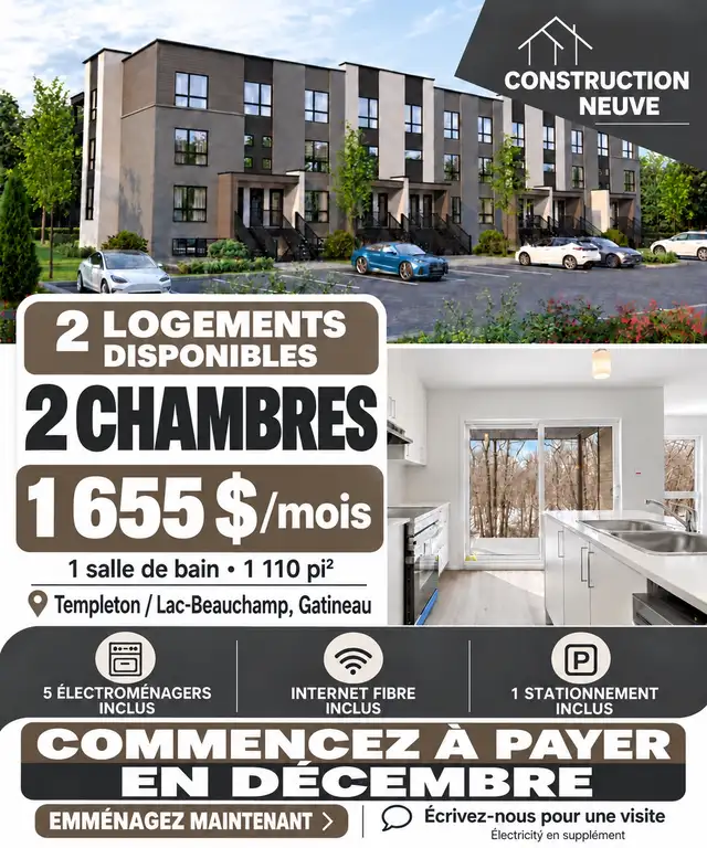 Brand-new 2-bedroom apartment for rent