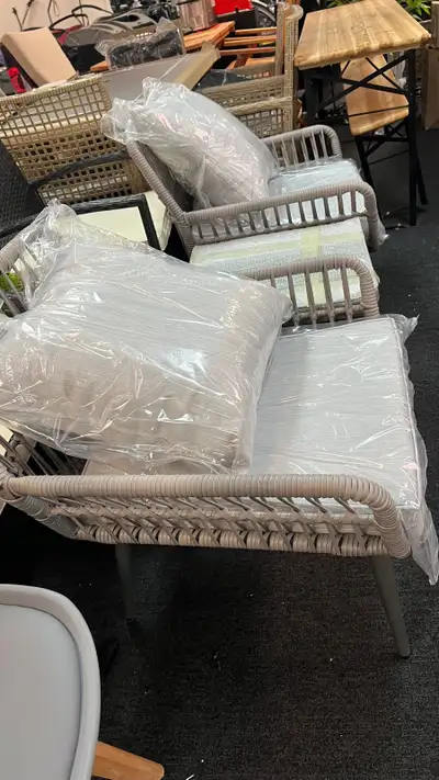 3pc Beautiful luxury rattan wicker patio set , View more