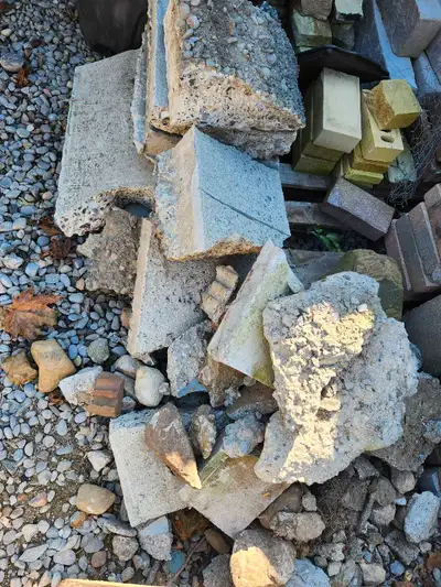 Wanted: dump location for some concrete and interlock bricks, View more