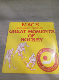 Macs Exclusively Presents Great Moments Of Hockey Vinyl Record