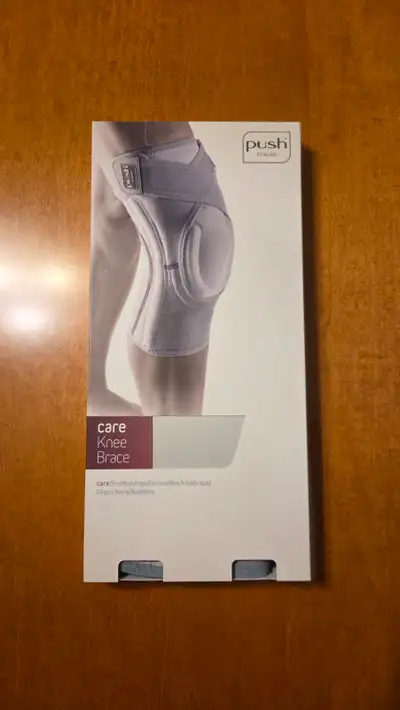 $40 for each brand new, never opened Push Care knee brace. All are medium size (knee circumference 3...
