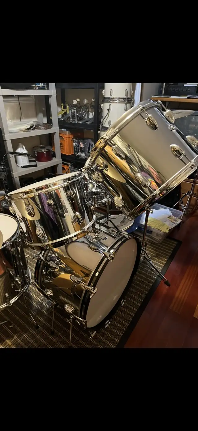 Slingerland Chrome 3 ply kit Neil Peart 1973 64728172567681121