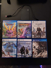 Multiple PS games + PS Hard Drive - bundled or sold seperate