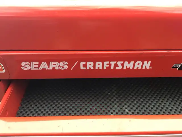 SEARS/CRAFTSMAN RED 8 DROWERS TOOL BOX-26” Wx12"D x20"H in Tool Storage & Benches in Oakville / Halton Region - Image 4