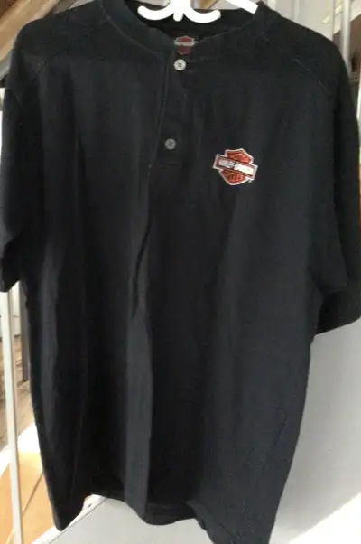 Harley button T shirt, View more