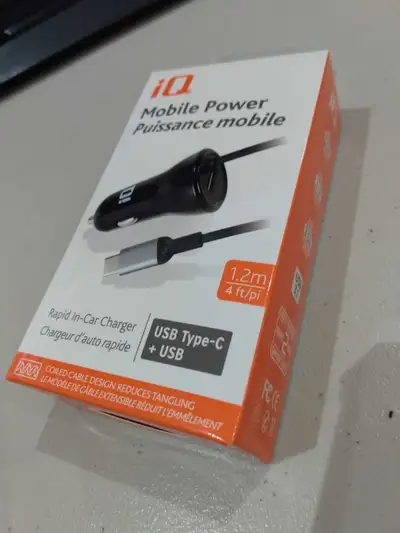 12V Rapid Phone Charger for Cars USB & USB-C, View more