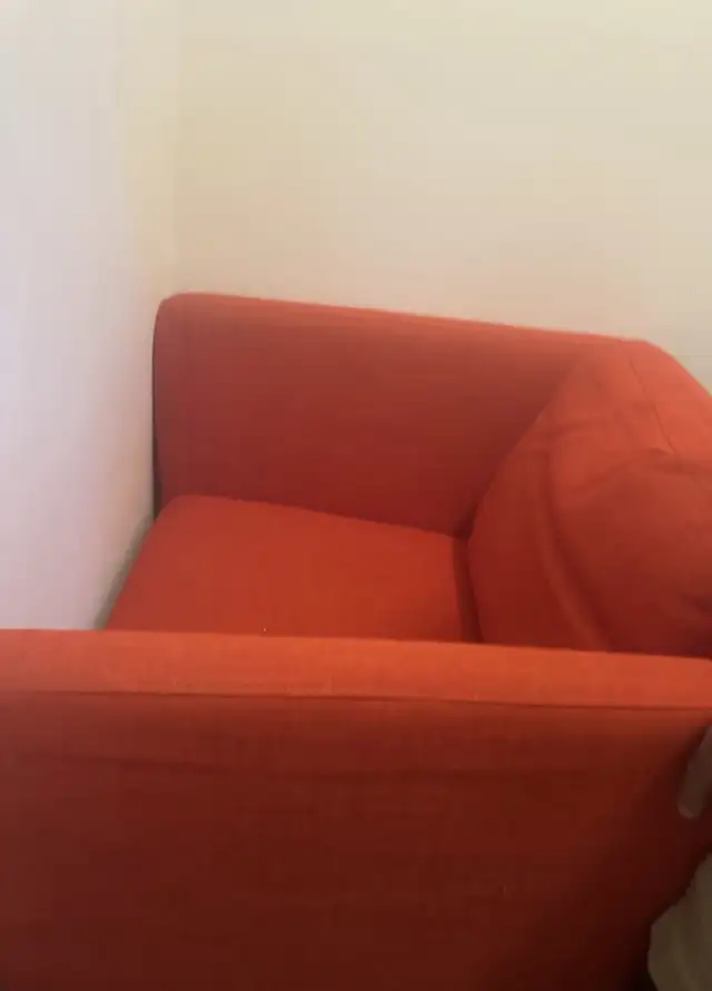 2 Orange Armchairs in Chairs & Recliners in Markham / York Region - Image 3