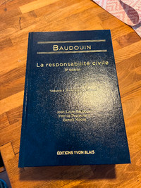 Baudouin, La responsabilité civile, 9e éd., vol 1