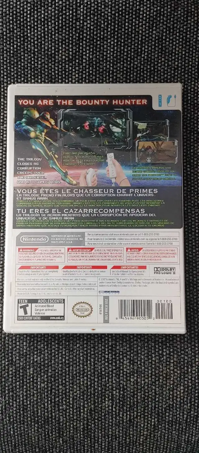 Metroid Prime 3 Corruption Nintendo Wii in Nintendo Wii in Laval / North Shore - Image 3