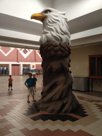 Towering Giant Eagle Sculpture