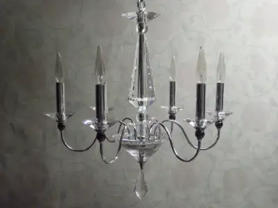 Dramatic 6-Light Crystal Chandelier by Schonbek - Wow!!, View more