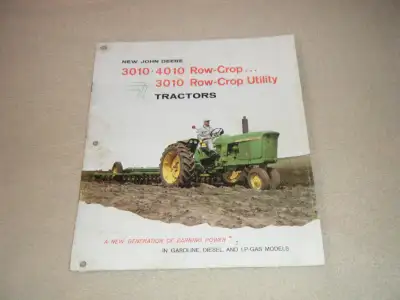 John Deere 3010, 4010 Row Crop Tractors Brochure, View more