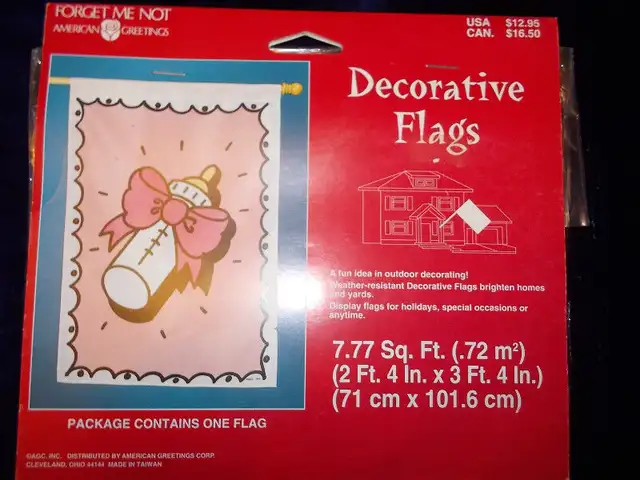 Large Decorative Flag - Baby Girl in Other in London - Image 3