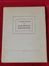 RARE, VINTAGE 1950, PORTFOLIO OF 25 CANADIAN PAINTINGS!!!