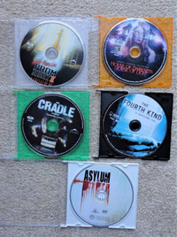 Lot of 5 Horror/Suspense Movie DVD's