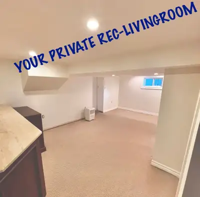 THIS WILL GO FAST ROOM ONLY FOR ONE PERSON + REC/LIVING-ROOM FOR RENT IN FAIRVIEW Private room with...