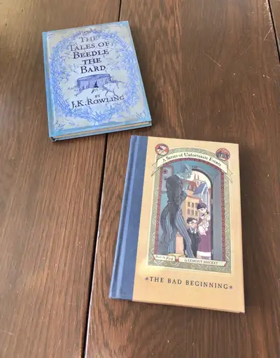 2 Young Adult Books Beedle Bard Lemony Snicket Book, View more