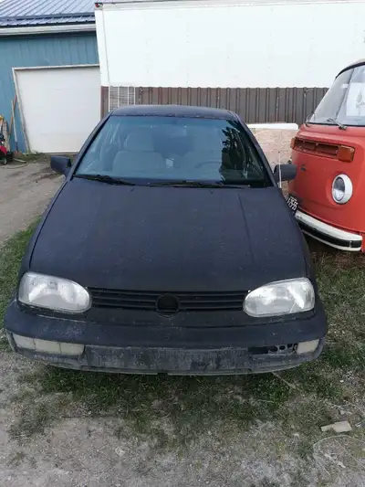 Back window is broken and rear caliper sieezed otherwise still runs and drives. Good project car