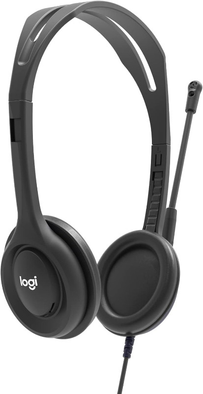 Logitech: H111 Stereo Headset with 3.5 mm Audio Jack Black in Headphones in Burnaby/New Westminster - Image 2