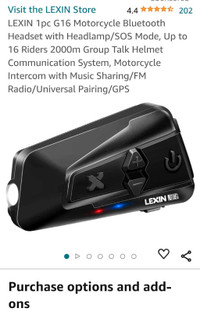 Communication Bluetooth Lexin G16 