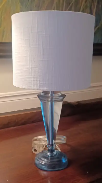 Small, Blue Acrylic, Accent Lamp, View more